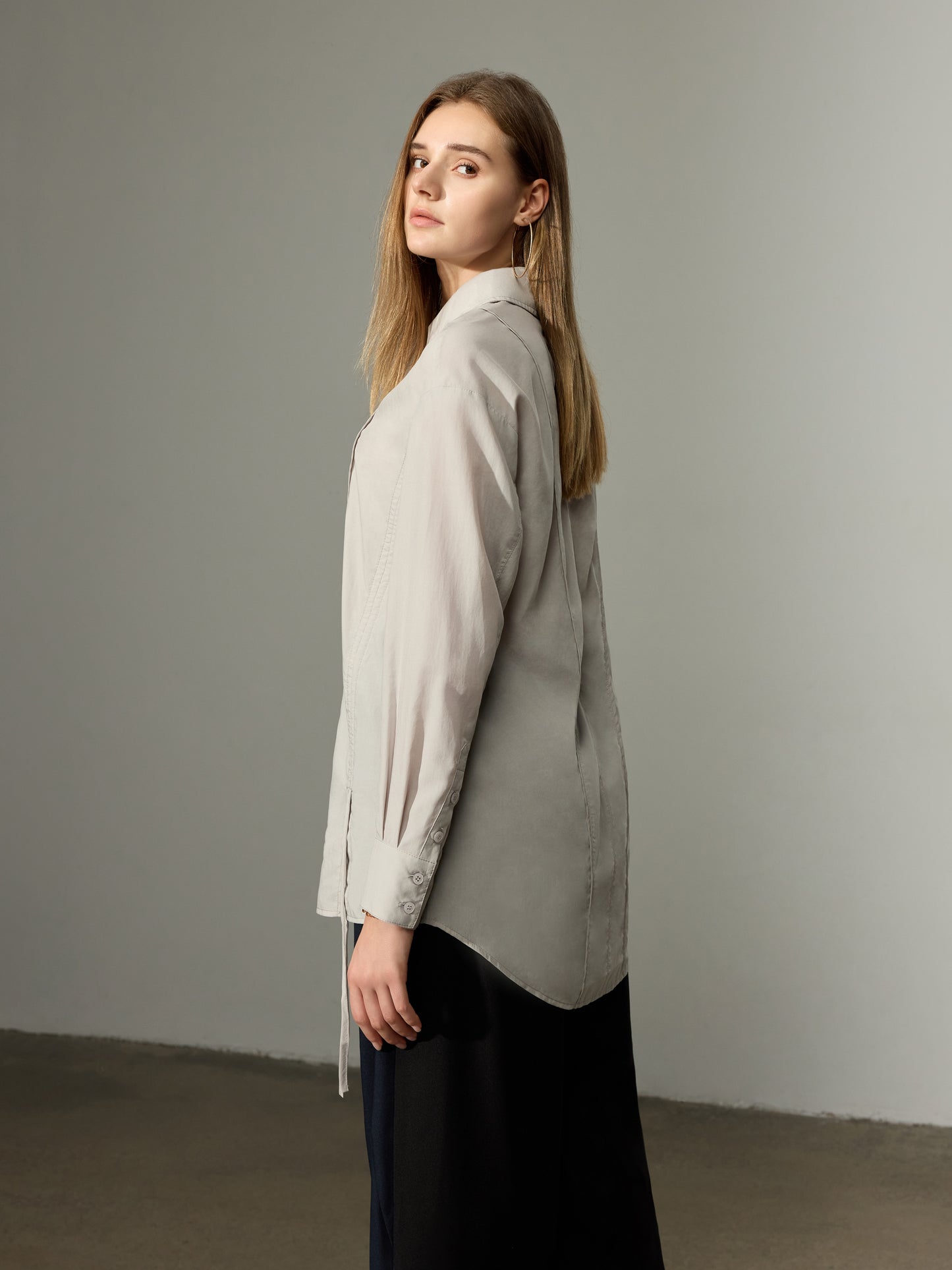 Oversize Drawcord Shirt(Pre-Sale)