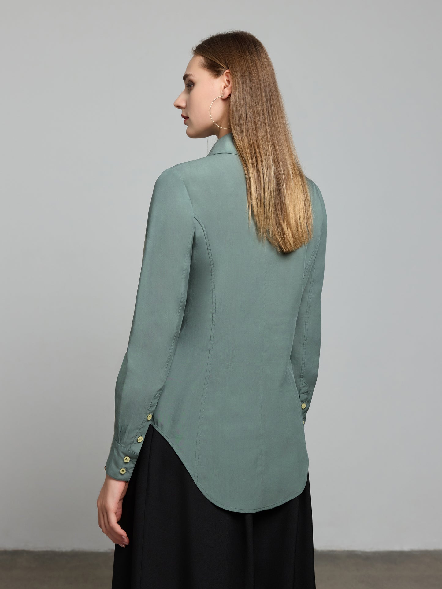 Draped Front Shirt(Pre-Sale)