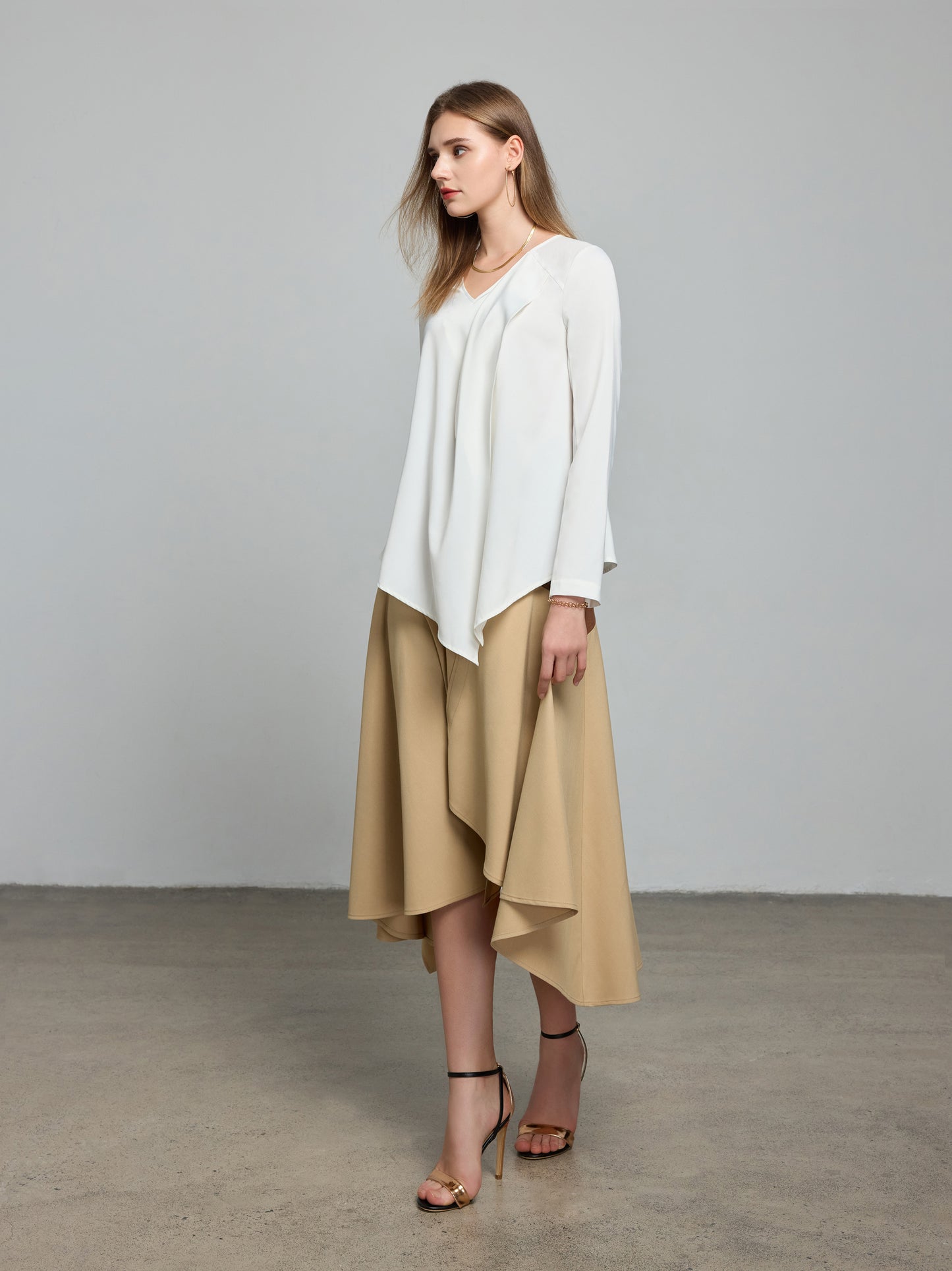 Aysm.Drape Front Top（Pre-Sale）