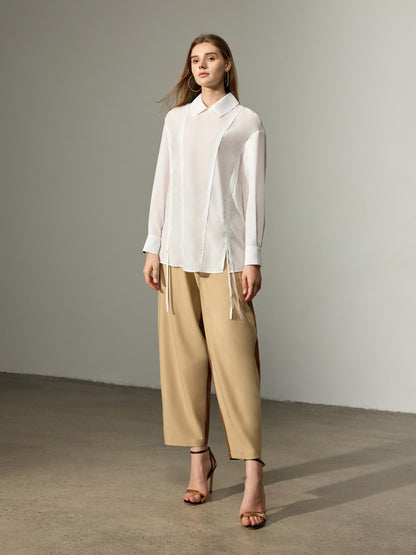 Color Blocked Barrel Pants（Pre-Sale）