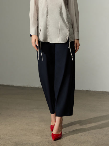 Color Blocked Barrel Pants（Pre-Sale）