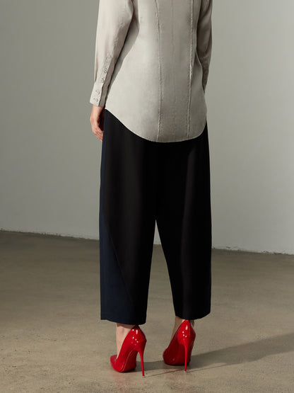 Color Blocked Barrel Pants（Pre-Sale）