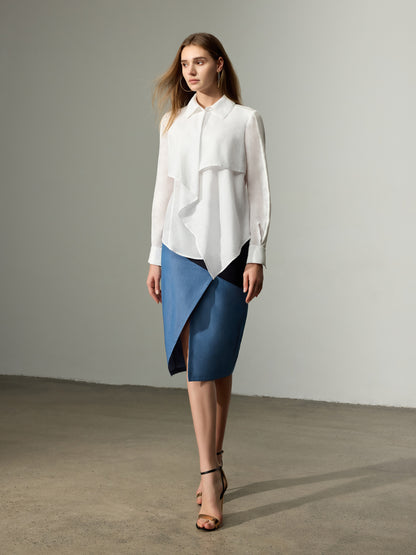 Draped Front Shirt（Pre-Sale）