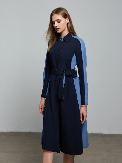 Tonal blocked Contrariety Dress（Pre-Sale）