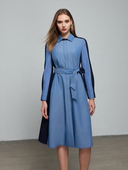 Tonal blocked Contrariety Dress（Pre-Sale）