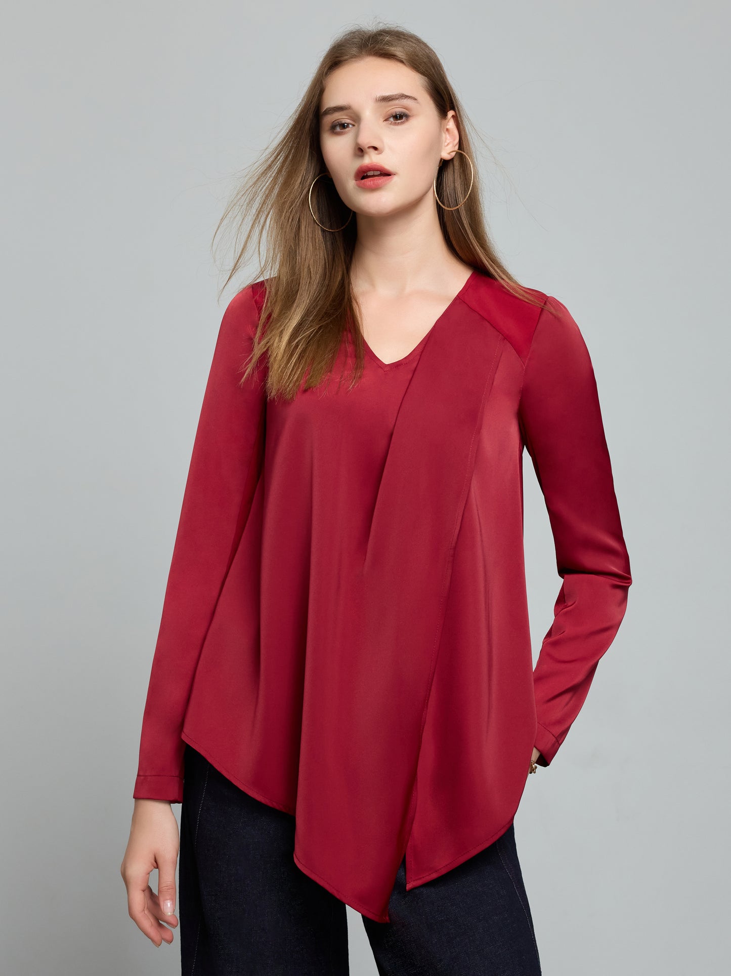 Aysm.Drape Front Top（Pre-Sale）