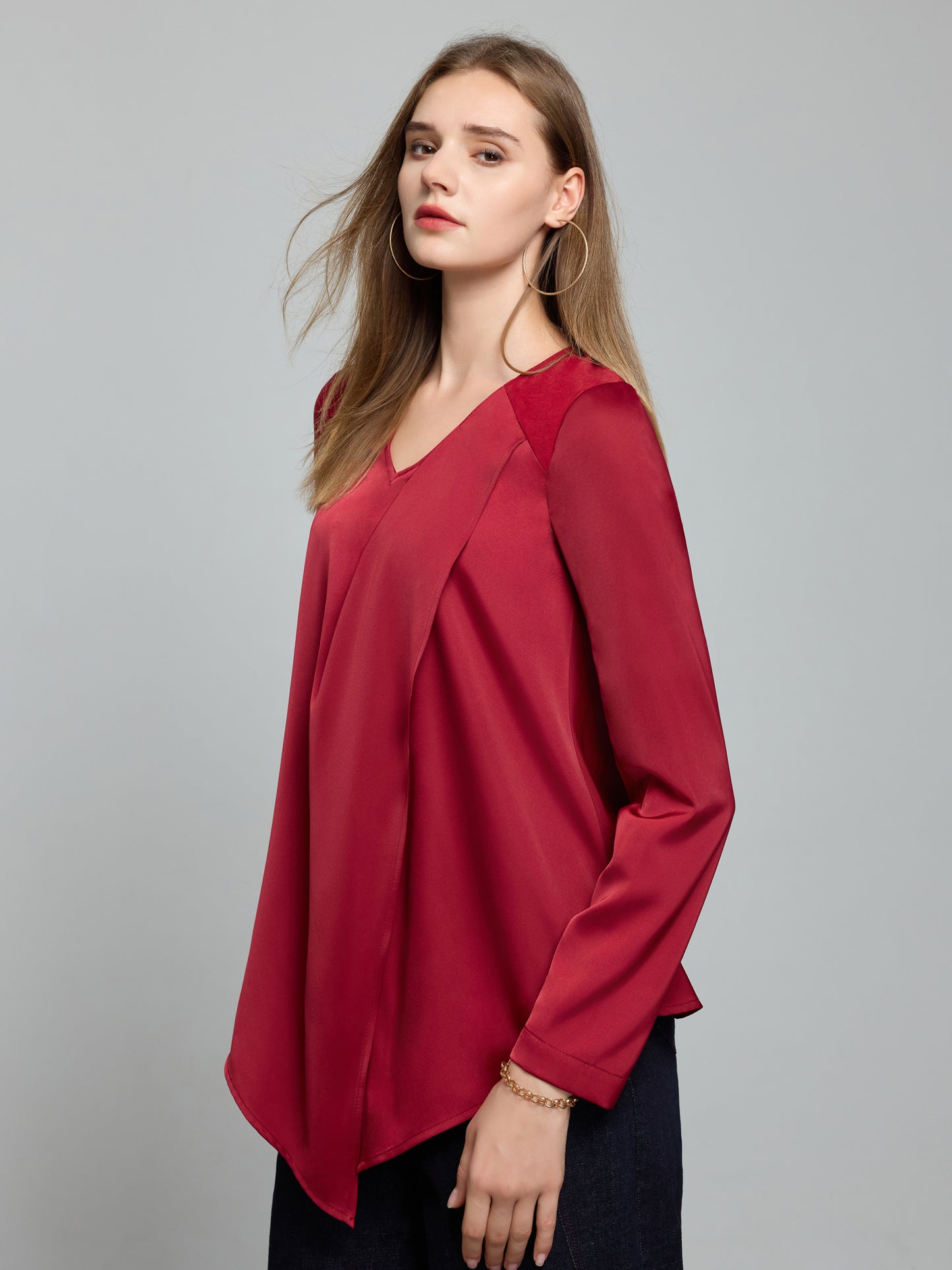 Aysm.Drape Front Top（Pre-Sale）