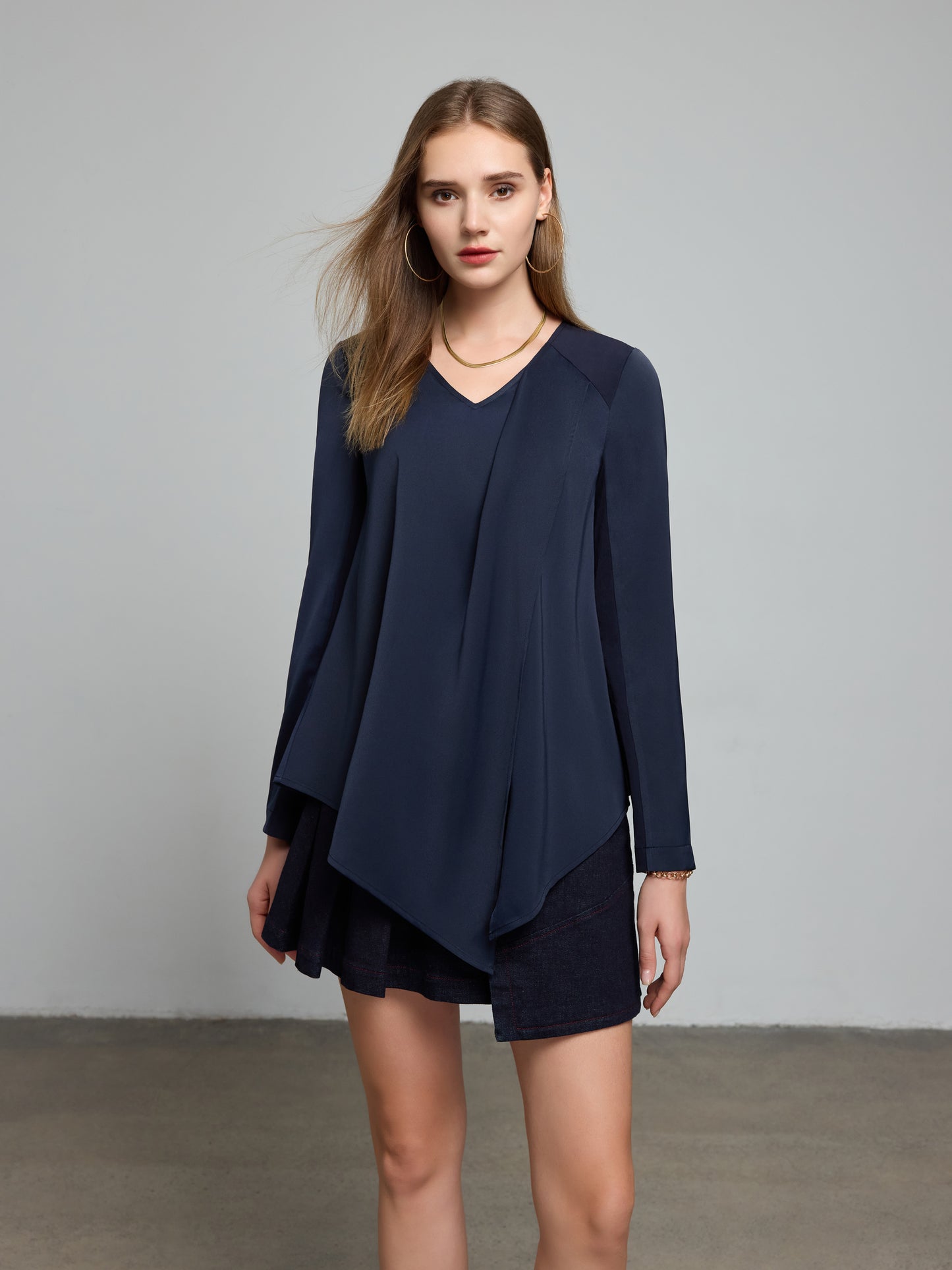 Aysm.Drape Front Top（Pre-Sale）