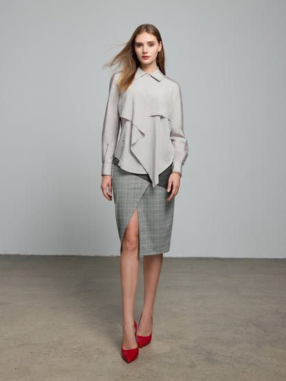 Draped Front Shirt（Pre-Sale）