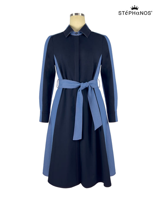 Tonal blocked Contrariety Dress（Pre-Sale）