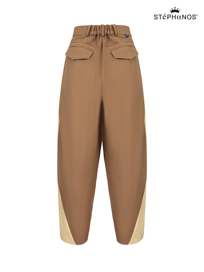 Color Blocked Barrel Pants（Pre-Sale）