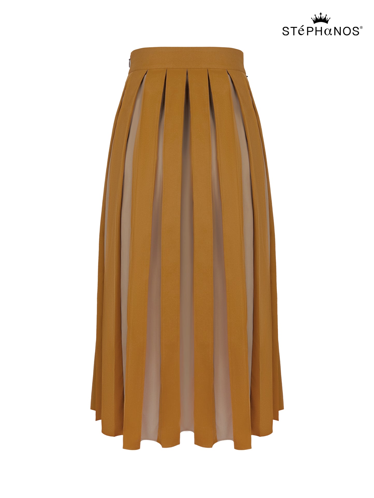 Color Blocked Pleat Skirt（Pre-Sale）