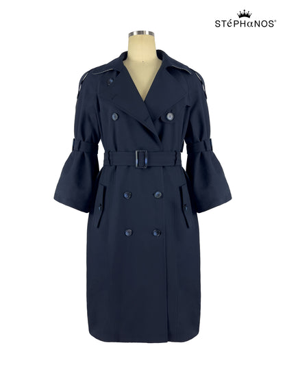 3/4 Bell Sleeve Trench（Pre-Sale）