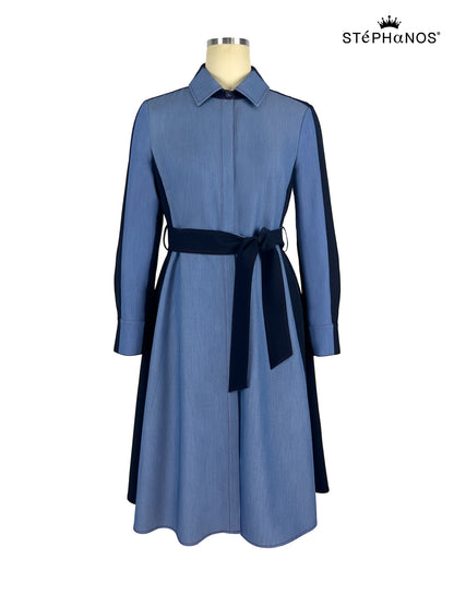 Tonal blocked Contrariety Dress（Pre-Sale）