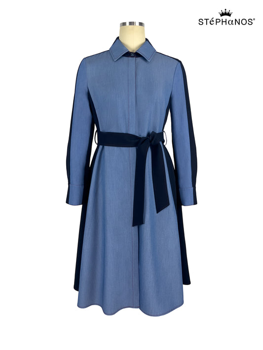 Tonal blocked Contrariety Dress（Pre-Sale）