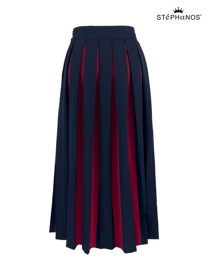 Color Blocked Pleat Skirt（Pre-Sale）