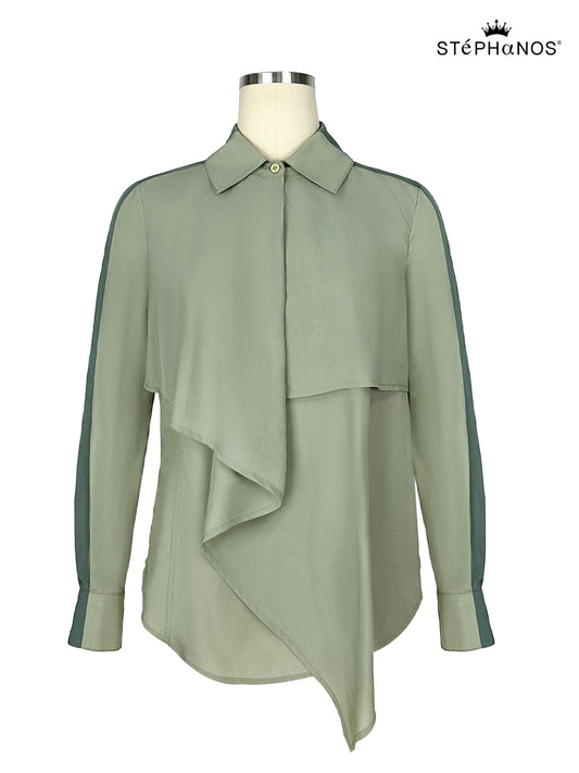 Draped Front Shirt（Pre-Sale）